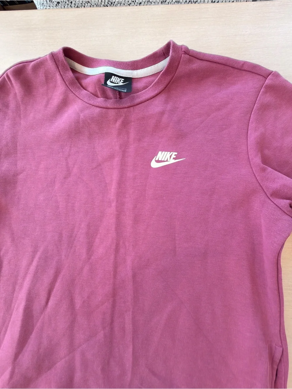 Nike Women’s Short-Sleeve Crew in Dusty Mauve - Medium